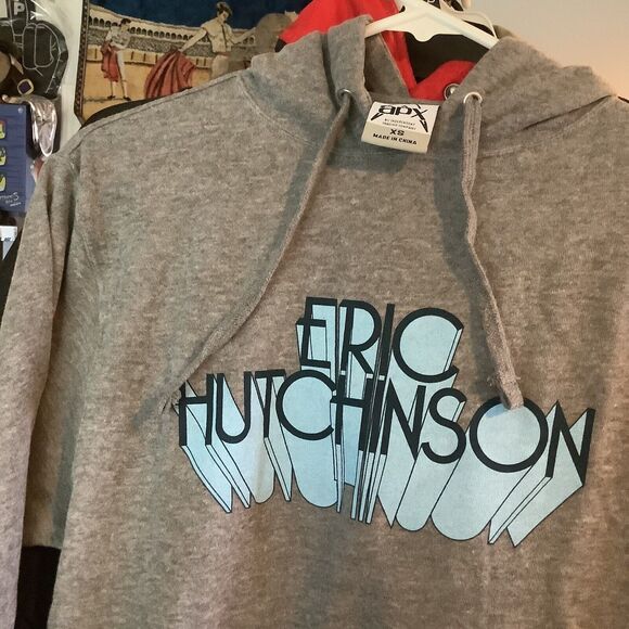 Rare Eric Hutchinson Hoodie Grey Gray Size Xs Extra Small Sweatshirt Apx - Picture 2 of 3